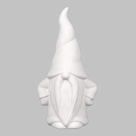 Ceramic Bisque Hipster Gnome - Case of 6 Ceramic Bisque Hipster Gnome - Case of 6
